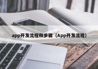 app开发流程和步骤（App开发流程）