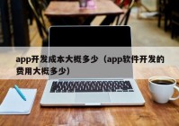 app开发成本大概多少（app软件开发的费用大概多少）