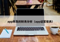 app开发的财务分析（app运营报表）