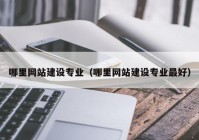 哪里网站建设专业（哪里网站建设专业最好）