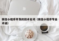 微信小程序开发的技术名词（微信小程序专业术语）