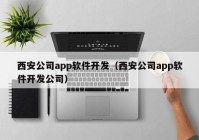 西安公司app软件开发（西安公司app软件开发公司）