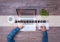 温州网站建设的简单介绍